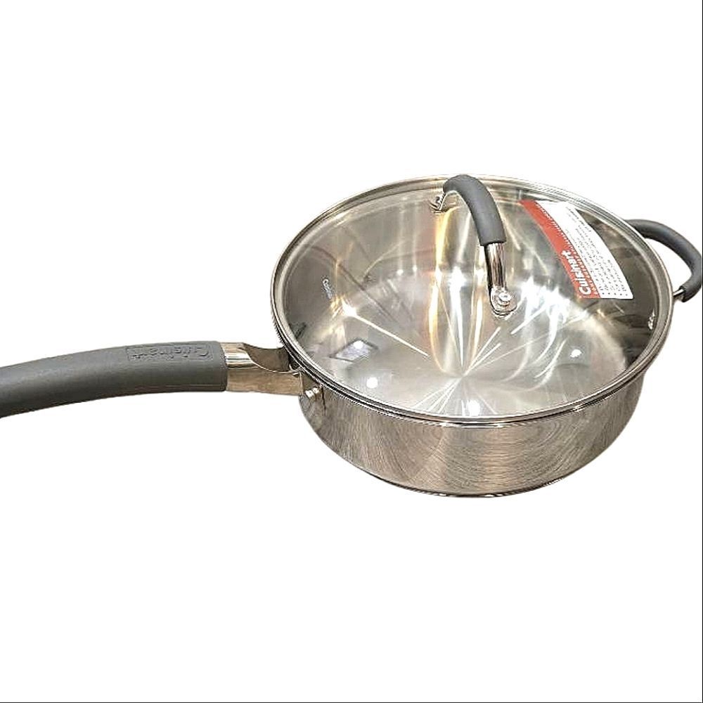 Cuisinart Heritage Stainless Steel Induction Ready 3.5QT Saute Pan w/Lid